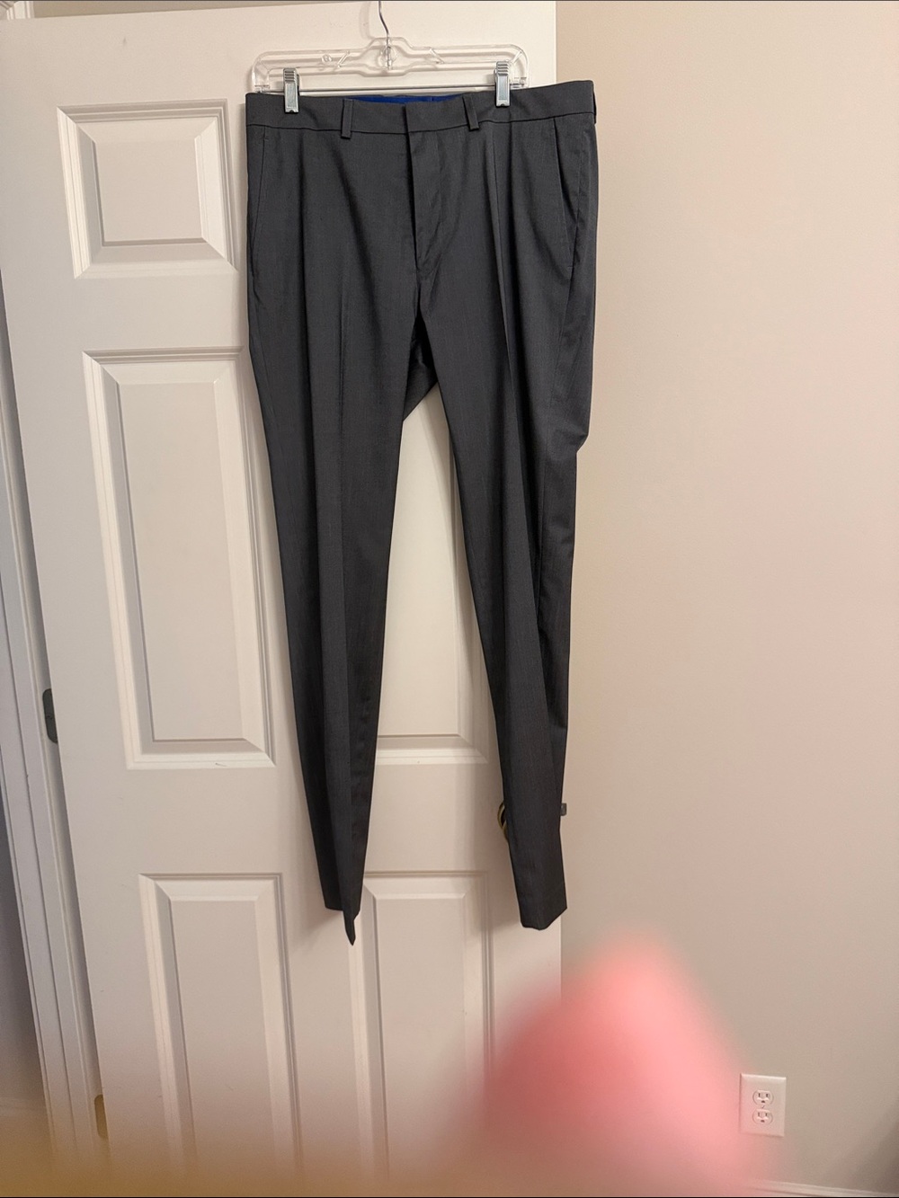 Kenneth Cole Reaction Men's Dark Charcoal Pleated Dress Pants